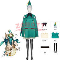 Anime Witch Hat Atelier Coco Cosplay Costume Cloak Dress Skirt Hat Stockings Neckwear For Women Girls Qifrey's Atelier Party