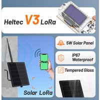 D5L Solar Node Repeater Compatible Meshtastic 5W Solar Power Kit 3.7v Output Built in Heltec ESP32 V3 Lora Moudule IoT Device