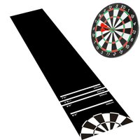 300x34cm Dart Board Mat For Floor, Anti Slip Throw Line Protective Rug Dartboard Floor Mat For Home Recreation Room Party