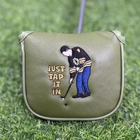 Playing Golf Alone Design Style Design Style Club Head Cover, Golf Putter Club Cover, Golf Blade Putter Cover,
