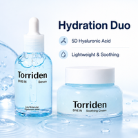 Treat Your Skin to the Ultimate Hydration Boost with the Torriden DIVE-IN Serum & Soothing Cream Set to Powered by Low-Molecular