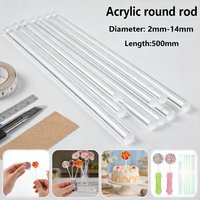 1-5pcs Custom Build Solution Kit , 500mm Clear Acrylic Rods to Create Supports, Frames & Structures, Easy to Work With