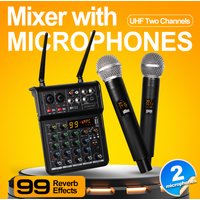 Audio Sound Mixer With Microphone G-MARK Studio 6 Bluetooth Portable DJ Console+48V USB Interface Mixing Boards For Live