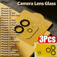 3PCS Camera Protector for iPhone 16/16 Plus/16 Pro/16 ProMax/17/Air/17 Pro/17 Pro Max Anti-Scratch Full Coverage Easy to Install