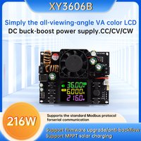 XY3606B CNC Voltage Boosting Module DC 6-36V to 0-36V 6A 216W DC Adjustable Stabilized Power Supply With MPPT Solar Charging