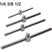 1/4 3/8 1/2 Drive Socket Wrench Extension Sliding T Bar Auto Repair Tool Sleeve Slide Bar Force Applying Rod Pipe Wrench