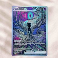 DIY Pokemon Mew ex Single Holographic Texture Cards English Version Perfect Condition Classic Anime Collectible TCG