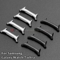2Pcs Stainless Steel Adapter For Samsung galaxy watch 7 ultra 47mm Strap 20mm 22mm 24mm Metal Connector Smartwatch Accessories