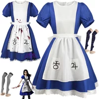 Alice Princess Party Essentia Dress Maid Apron Exclusive Design Madness Returns Cosplay Costume Budget-Friendly Halloween Party