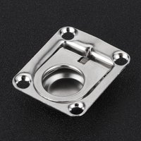 44x38mm/1.7x1.5in Boat Hatch Pull Ring Handles 304 Stainless Steel High Hardness for Yacht