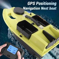 5200mAh 12000mAh Fishing Bait Boat D19 Intelligent LED Light 2KG Load Rechargeable Remote Control Fishing Bait Boat
