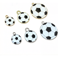 10-20pcs Soccer Football Charms Enamel Sport Pendants for Necklace Bracelet Earrings DIY Jewelry Making Accessories Findings