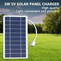 1 Solar Portable Charging Panel, Outdoor Solar USB Charger, Suitable for Outdoor Travel and Camping