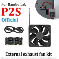 P2S Chamber Exhaust Fan Kit For Bambu p2s origina Parts for Tuozhu 3D Printer Printing completed purify the air