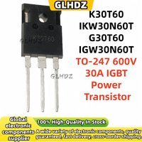 5-10PCS/LOT G30T60 IGW30N60T K30T60 IKW30N60T 600V 30A TO-247 in Stock MOS Field Effect Tube Transistor IGBT