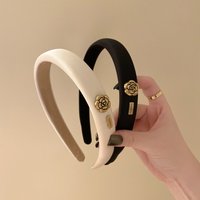 1/2PCS New Small Fragrant Wind Camellia Headband for Women Elegant Fashion Girl Retro Sponge Hair Band Hair Accessories