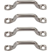 4PCS Stainless Steel Door Handles Cupboard Knob Drawer Pull Kitchen Cabinet Knobs 25mm Pull Buckle Rope Fixed Clamp Cable Holder