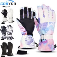 AliExpress gobygo GOBYGO 1Pair Winter Ski Gloves Touchscreen Five-finger Outdoor Gloves Wear-resistant Waterproof Warm Cycling Sport Men Women