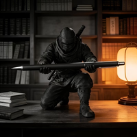 Two Ninja desktop decorations, desktop pen holders, suitable as stationery gifts for friends and colleagues