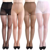 4 Pack Plus Size S-3XL 20D Sheer Black Tights for Women Breathable Pantyhose 2025 Summer stockings with Reinforced Toe