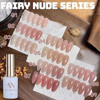MIANEL 12ML Japanese Style Fairy Gel Nail Polish White Pink Nude Color Ice Clear Nail Polish Pink Nails Summer Nails 1-24pcs