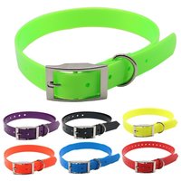 High Quality Large Dog Collar Adjustable TPU Durable Waterproof Pet Dog Collar For Puppy Strap Pure Color Dog Accessories