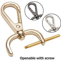 1PC DIY Metal Detachable Snap Hook - Trigger Clips Buckles For Leather Craft Bag Straps And Webbing