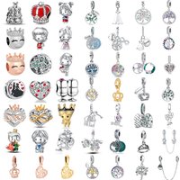 925 Sterling Silver Charms Crown Tree of Life Baby Doll Heart Wedding Goblet Princess Dress Fit Original DIY Women Jewelry