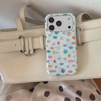 Cute Starfish Jellyfish Ocean Creature Pattern Glossy Shockproof Protective Phone Cover Case for iPhone 17 16 15 14 Pro Max