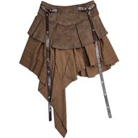 Short Skirts Women Pleated Skirt A Line Elastic Waist Irregular Vintage Elegant Splice Y2k Streetwear Work Sexy 2026 Spring