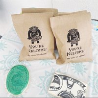 25pcs Moana Party Favor Bags - Kids Birthday Collection - Favor Bags - Custom Printed on Kraft Brown Paper Bags