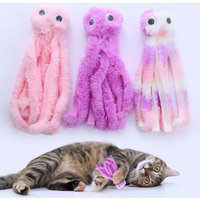 Cute Interactive Octopus Plush Cat Toy Bite Proof Teeth Grinding Toy Indoor Play Pet Supplies For Kitten & Adult Cats