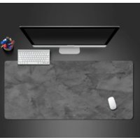 Smooth Surface XXL Large Desk Mat Grey Non-Slip Gaming Mouse Pad Overlock Edge Keyboard Mat Computer Accessories