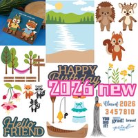 Animal luggage NEW Cutting Dies Scrapbook Diary Decoration Stencil Embossing Template DIY Greeting Card Handmade 2026