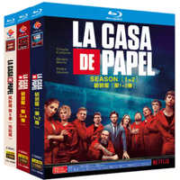 Blu-ray HD Spanish TV Series Money Heist Seasons 1 and 5 Uncut BD Discs Box Set