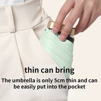 1Pcs Mini Sun Umbrella Small Pocket Umbrella Folding Umbrella Lightweight Compact Pocket Umbrella
