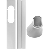 AS94-Exhaust Hose Adapter Kit For Portable Air Conditioner,Adjustable Window Sealing Plate Window Slide Kit,Air Vent Kit