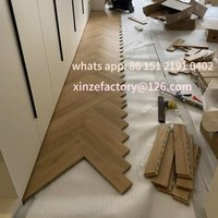 Customizable solid wood herringbone floor