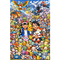 Cartoon 500/1000/1200/2000PCS Jigsaw Puzzles Pokémon Character Family Activity Games for Gameroom Bedroom Home Decor Gift