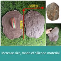 Simulation Rock Texture Ceramic Rockery Stone Special Embossing Mold Large Clay Silicone Mold with Handle Fake Stone Tool