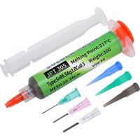 30g Lead-Free High Temp Solder Paste Sn96.5Ag3.0Cu0.5 Needle Tube 217℃ for PCB Phone LED Repair
