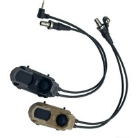 Druckknopf-Fernbedienungsschalter, Doppelfunktions-Lichtschalter mit SF/2,5-Stecker, passend für 20-mm-Picatinny-Mlok-Keymod-Schiene