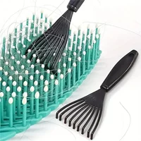 1pcs Hair Brush Cleaning Tools With Black Bristles - Portable Comb Cleaner And Hair Removal Claws
