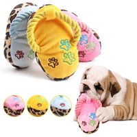 Funny Pet Dog Toys Plush Slippers Bite Chicken Leg Shoe Shape Small And Medium-Sized Dog Outdoor Training Cat Relieve Anxiety