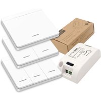 RF433Mhz Wireless Switch 1/2/3 Gang 86 Wall Panel Transmitter Safety Light Switch AC 85-265V Relay Receiver For Home Led Light