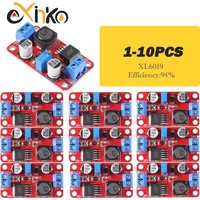 1-10pcs XL6019 5A DC-DC Step Up Power Module Boost Volt Converter 3.3V-35V To 5V 6V 9V 12V 24V