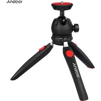 Andoer H20 Mini Tabletop Tripod Portable Foldable Phone Camera Tripod Stand with Removable Ball Head with 1/4 Inch Screw