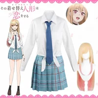 Anime Kitagawa Marin Cosplay Anime mon chéri Kitagawa Marin Cosplay Costume robes école uniforme perruque Costume filles