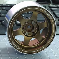 4PCS 2.2-inch TE37 Metal Clamping Wheel Hub for 1/10 RC Crawler Car Traxxas TRX4 Defender SCX10 RC4WD D110 JIMNY Upgradeds Parts