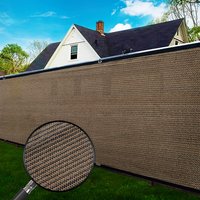 Privacy Screen Fence Commercial Shade Cover with Grommets- Heavy Duty Backyard Shade Windscreen Mesh Fabric
